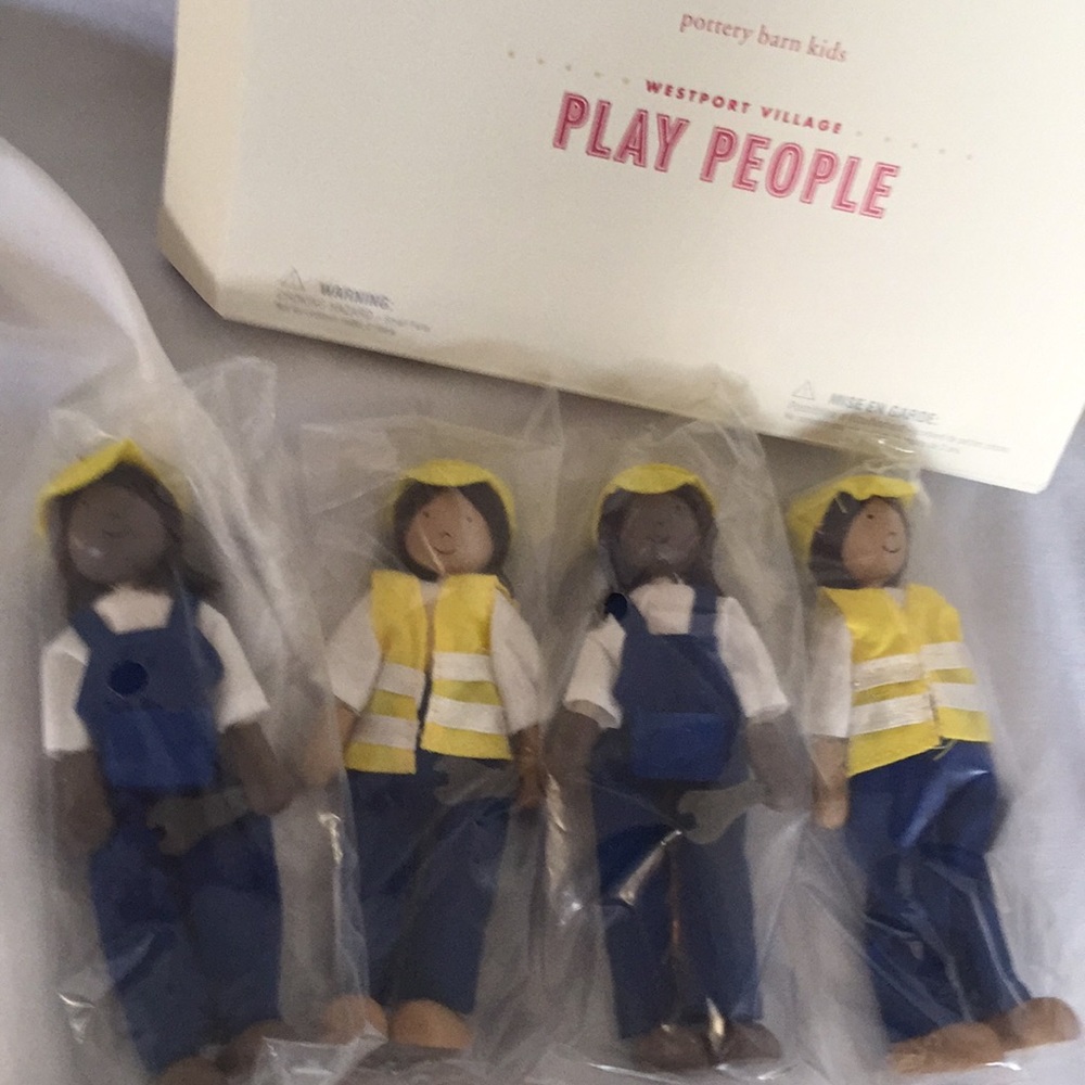 Pottery Barn Kids construction people set of 4
